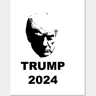 Trump 2024 Silhouette Posters and Art